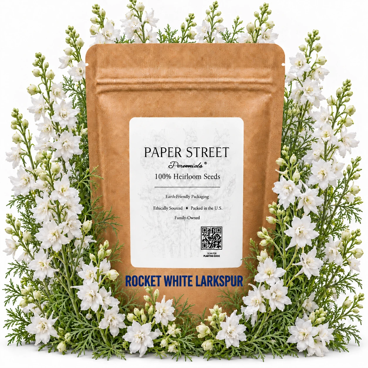 Rocket White Larkspur product image