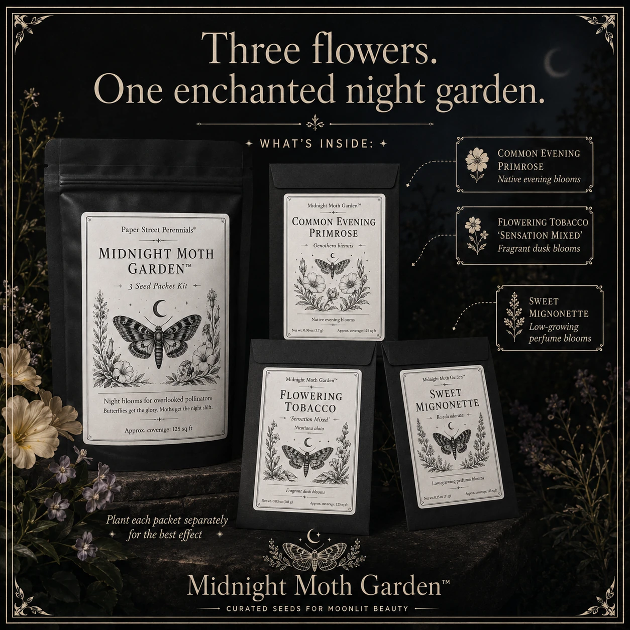 What's inside Midnight Moth Garden