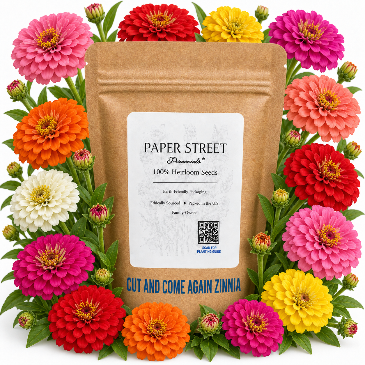 Cut and Come Again Zinnia seeds